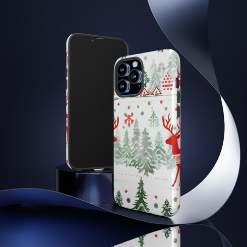 Nordic Christmas Print - Impact Resistant Phone Case